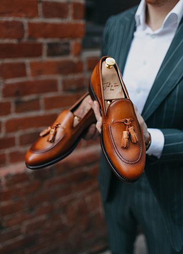 Обувь “Tassel Loafers Сognac“