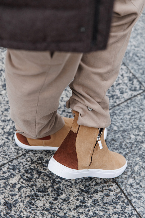 Обувь "Chelsea sport suede camel"