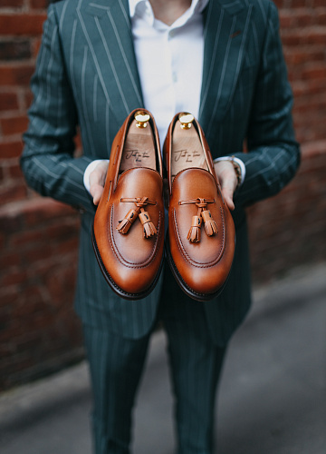 Обувь “Tassel Loafers Сognac“