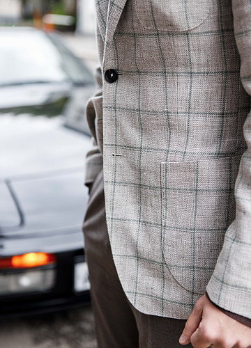 Пиджак “Green Windowpain”